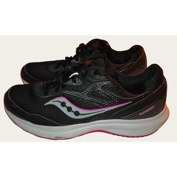 Saucony Womens Cohesion 15 Running Shoes Black/Pink Size 8.5w - Picture 1 of 10